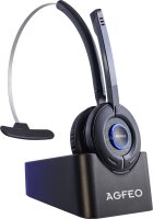 AGFEO Dect Headset IP, schnurloses Headset. ?Anschlussart: über DECT IP-Basis ?Mikrofon-Stummschaltu