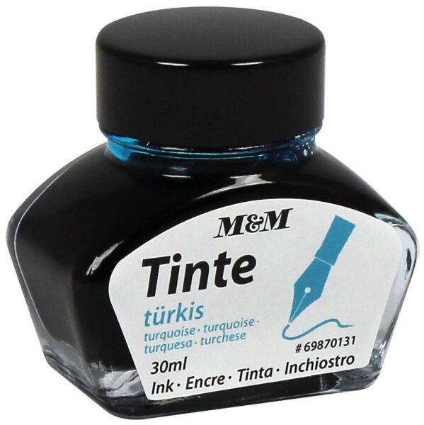 M&M Tintenfass türkis 30,0 ml, 1 St.