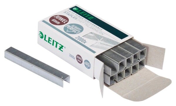 LEITZ Heftklammern Juwel 5642 6 mm, 2.000 St.