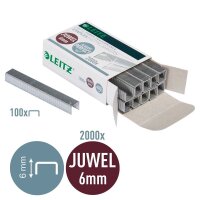 LEITZ Heftklammern Juwel 5642 6 mm, 2.000 St.