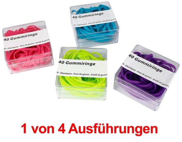 M&M Gummiringe grün, rot, blau oder violett 40 Stück