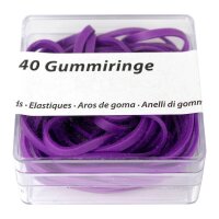 M&M Gummiringe grün, rot, blau oder violett 40 Stück