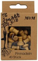 M&M Pinnnadeln 40 Stück braun, 1 Pack