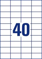 AVERY Zweckform Etiketten 3651 weiß 52,5 x 29,7 mm, 100 Blatt