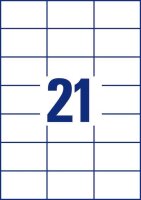 AVERY Zweckform Etiketten 3652 weiß 70,0 x 42,3 mm, 100 Blatt
