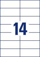 AVERY Zweckform Etiketten 3653 weiß 105,0 x 42,3 mm, 100 Blatt