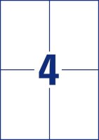 AVERY Zweckform Etiketten 3483 weiß 105,0 x 148,0 mm, 100 Blatt
