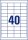 AVERY Zweckform Etiketten 3657 weiß 48,5 x 25,4 mm, 100 Blatt