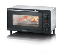SEVERIN TO 2052 Minibackofen 800 W schwarz/silber