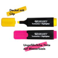 WESTCOTT Textmarker farbsortiert, 6 St.