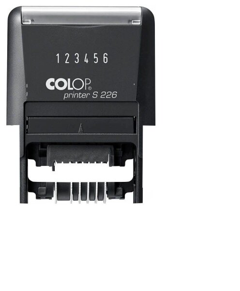 COLOP Ziffernstempel Printer S 226N selbstfärbend schwarz ohne Logo, 1 St.