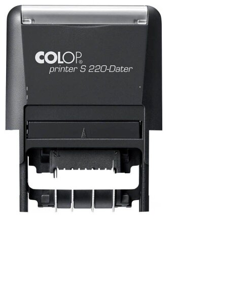 COLOP Datumstempel Printer S 220N selbstfärbend schwarz ohne Logo, 1 St.