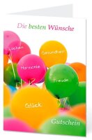 LUMA Gutschein Luftballons mit Innentext AM513 DIN B6, 1 St.