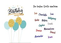 LUMA Geburtstagskarte Torte LUDINA4 01 DIN A4, 1 St.