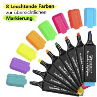 WESTCOTT Textmarker farbsortiert, 8 St.