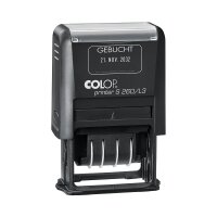 COLOP Datumstempel mit Text "Gebucht" Printer S...