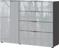 GERMANIA Sideboard Oakland, 3697-587 grafit, silber 134,0...