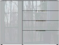GERMANIA Sideboard Oakland, 3697-587 grafit, silber 134,0 x 42,0 x 102,0 cm, 1 St.