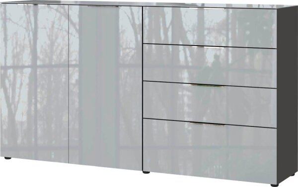 GERMANIA Sideboard Oakland, 3698-587 grafit, silber 184,0 x 42,0 x 102,0 cm, 1 St.