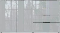 GERMANIA Sideboard Oakland, 3698-587 grafit, silber 184,0 x 42,0 x 102,0 cm, 1 St.