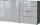 GERMANIA Sideboard Oakland, 3698-587 grafit, silber 184,0 x 42,0 x 102,0 cm, 1 St.
