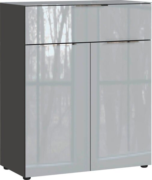 GERMANIA Kommode Oakland, 3696-587 grafit, silber 83,0 x 42,0 x 102,0 cm, 1 St.