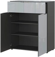 GERMANIA Kommode Oakland, 3696-587 grafit, silber 83,0 x 42,0 x 102,0 cm, 1 St.