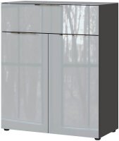GERMANIA Kommode Oakland, 3696-587 grafit, silber 83,0 x 42,0 x 102,0 cm, 1 St.