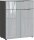 GERMANIA Kommode Oakland, 3696-587 grafit, silber 83,0 x 42,0 x 102,0 cm, 1 St.