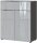 GERMANIA Kommode Oakland, 3696-587 grafit, silber 83,0 x 42,0 x 102,0 cm, 1 St.