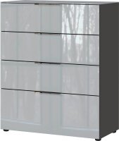 GERMANIA Kommode Oakland, 3695-587 grafit, silber 83,0 x 42,0 x 102,0 cm, 1 St.