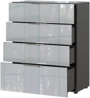 GERMANIA Kommode Oakland, 3695-587 grafit, silber 83,0 x 42,0 x 102,0 cm, 1 St.