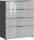 GERMANIA Kommode Oakland, 3695-587 grafit, silber 83,0 x 42,0 x 102,0 cm, 1 St.