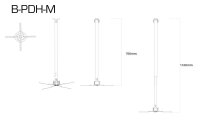 VCM my media Beamer-Deckenhalterung B-PDH-M schwarz  (...