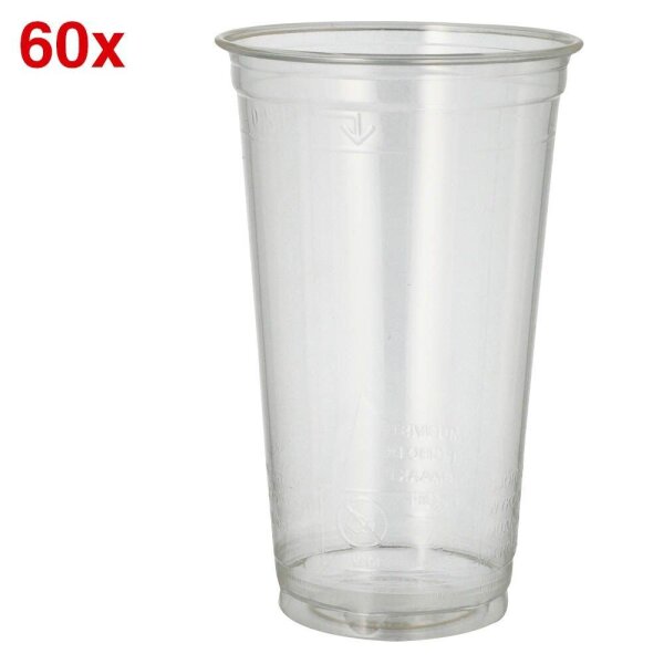 PAPSTAR Einweg-Trinkbecher glasklar 0,5 l, 60 St.