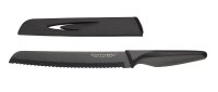 Echtwerk Brotmesser Black Steel schwarz, Klinge: 20,0 cm,...