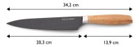 Echtwerk Kochmesser Classic Black Edition schwarz, Klinge: 20,3 cm, 1 St.