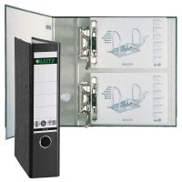 LEITZ 1092 Doppelordner schwarz Karton 7,5 cm, 1 St.