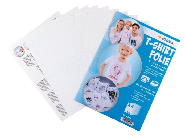 HERMA Transferpapier zum Aufbügeln weiss DIN A4, 10 Blatt