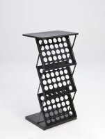 update displays Prospektständer schwarz DIN A3, DIN A4 3 Fächer 52,0 x 52,0 x 93,7 cm, 1 St.