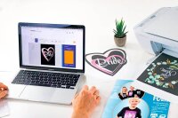 HERMA Transferpapier zum Aufbügeln schwarz DIN A4,...