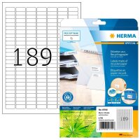 HERMA 10700 Recycling Etiketten weiß 25,4 x 10,0...