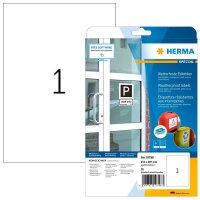 HERMA wetterfeste Etiketten weiß 210,0 mm x 297,0...