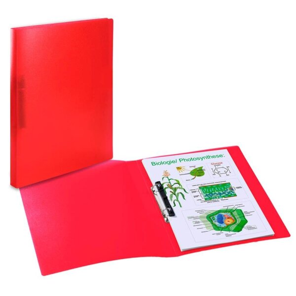 HERMA Ringbuch 2-Ringe rot 3,5 cm DIN A4, 1 St.