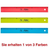 KUM Lineal L3 Flexi® TB Lefty® 30,0 cm, farbsortiert