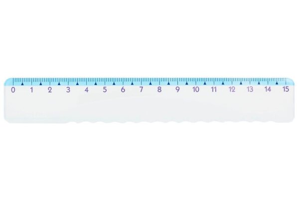 KUM Lineal L1 Style Highlight 15,0 cm, blau