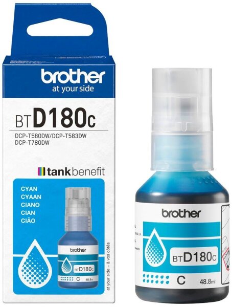 brother BTD180C cyan Tintenflasche