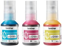 brother BTD180CLVAL cyan, magenta, gelb Tintenflaschen, 3er-Set