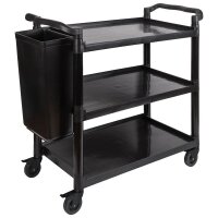 APS Servierwagen READY schwarz 50,0 x 108,0 x 96,0 cm  ( 11944 )