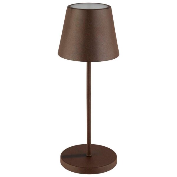 APS MERLE LED Akku-Tischleuchte rostfarben 2,0 W